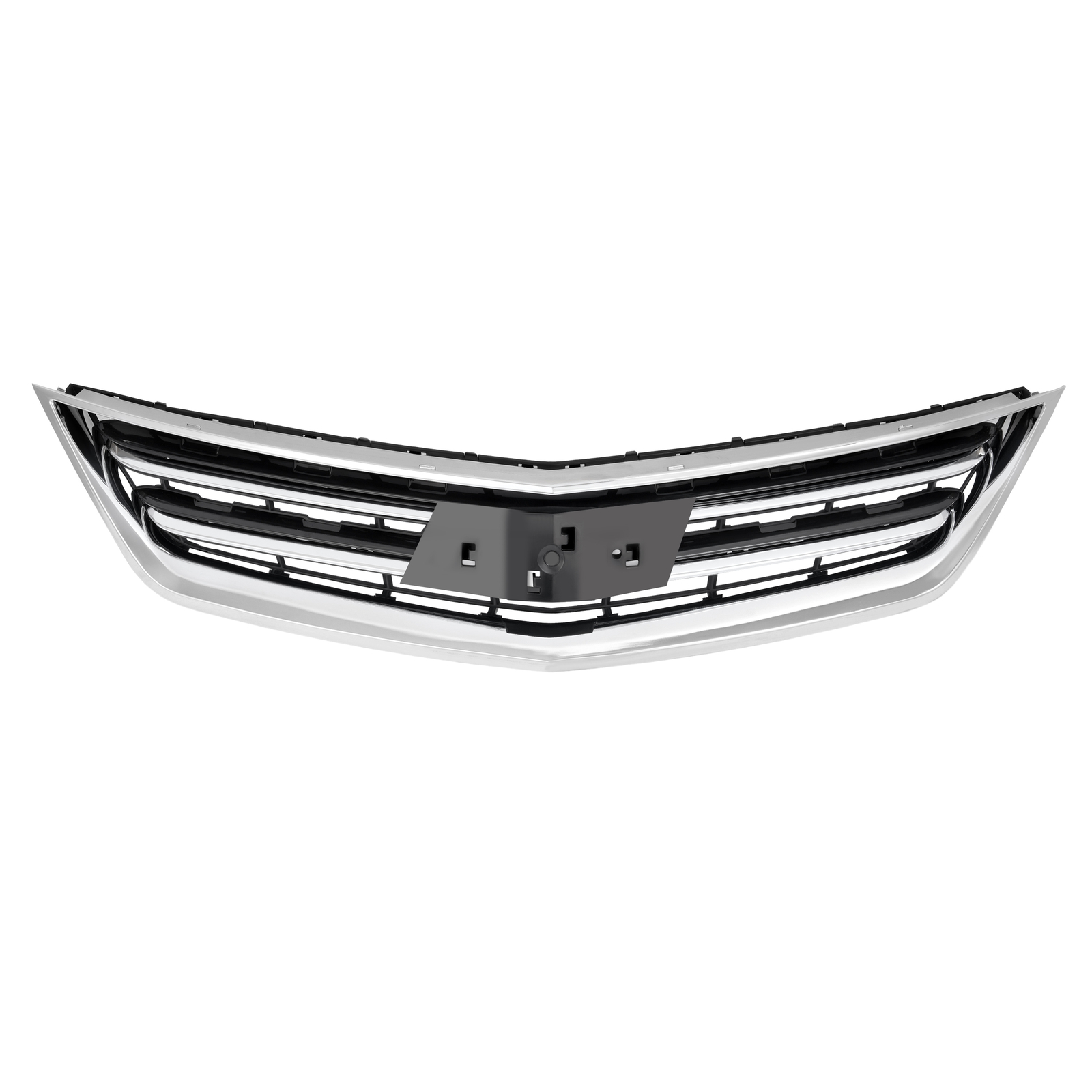 Chrome+Black Front Bumper Upper Grille For Chevrolet Impala Sedan 2014-2020
