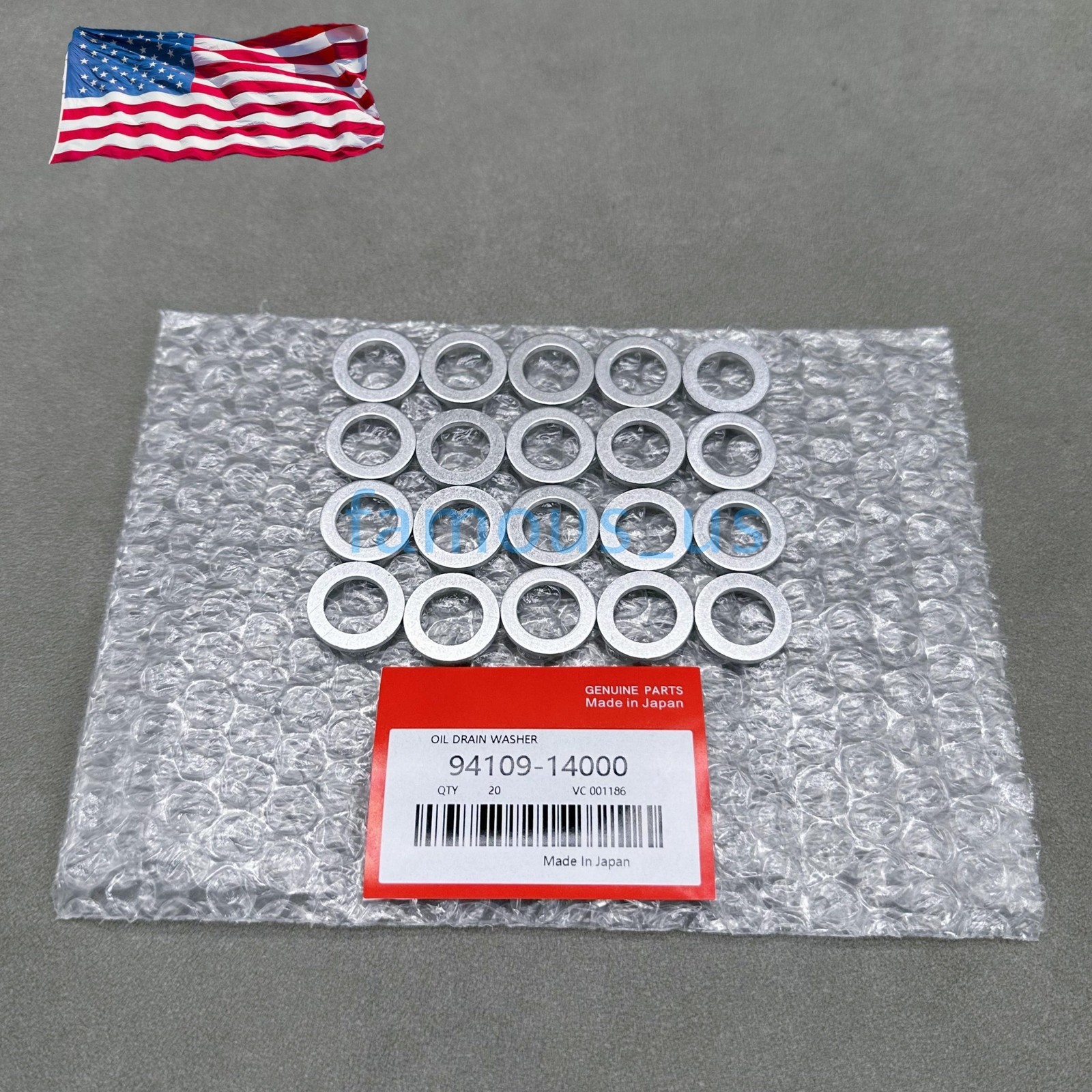 OEM 20X 14MM OIL DRAIN PLUG CRUSH WASHERS 94109-14000 FOR HONDA/ACURA USA
