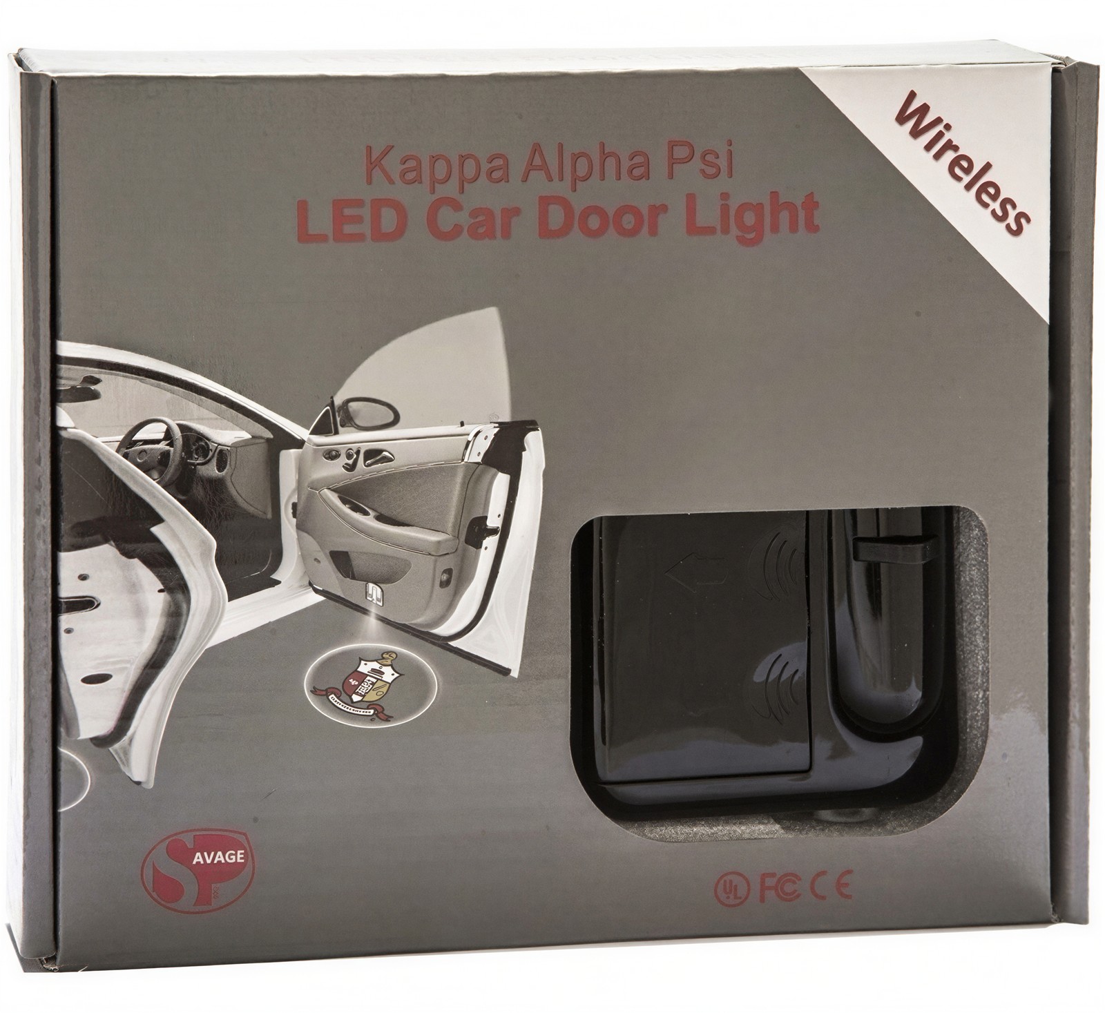 Kappa Alpha Psi LED Car Door Light Set [2 Per Set - Black]