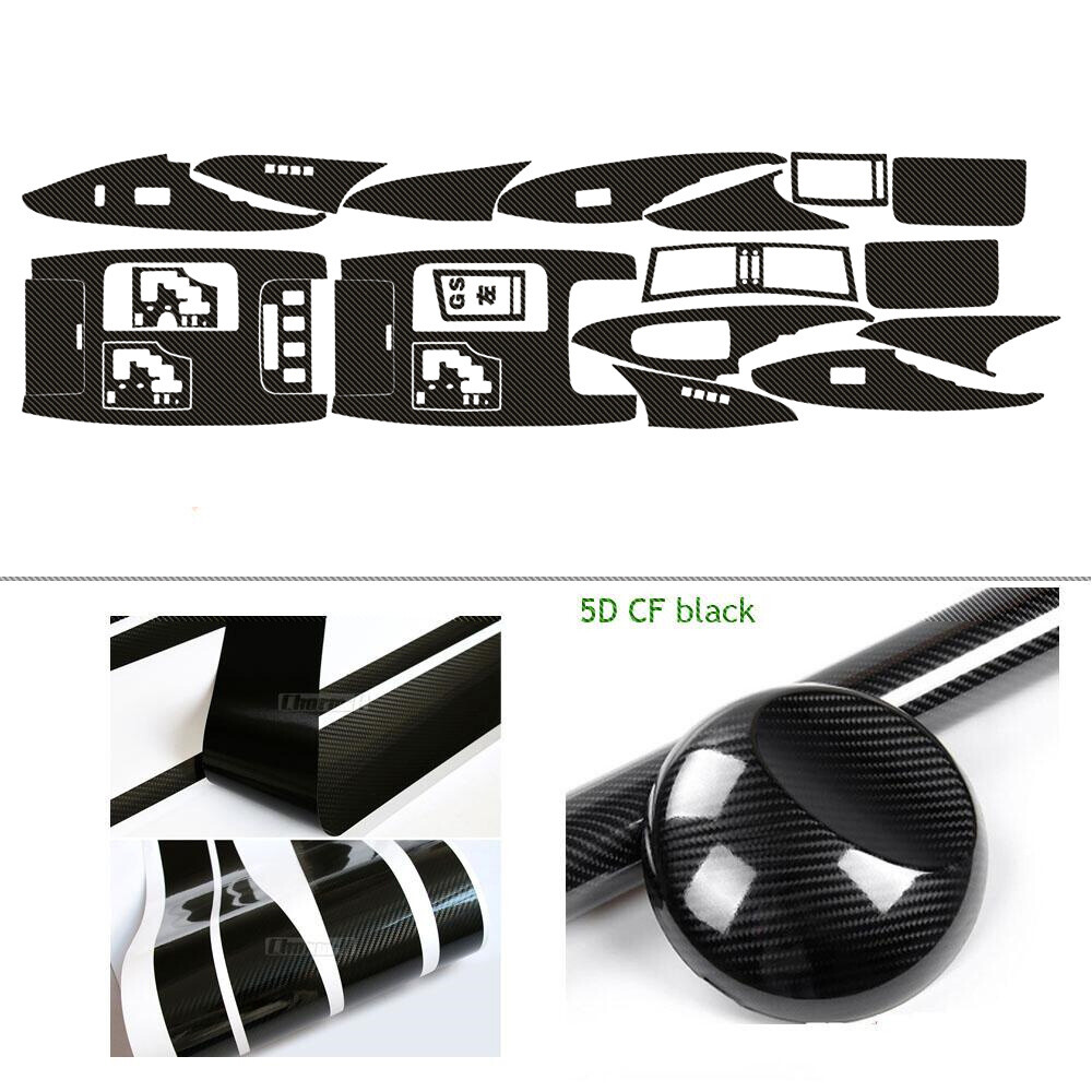 For LEXUS GS 2006-2011 5D Carbon Fiber Pattern Interior DIY Trim Decals