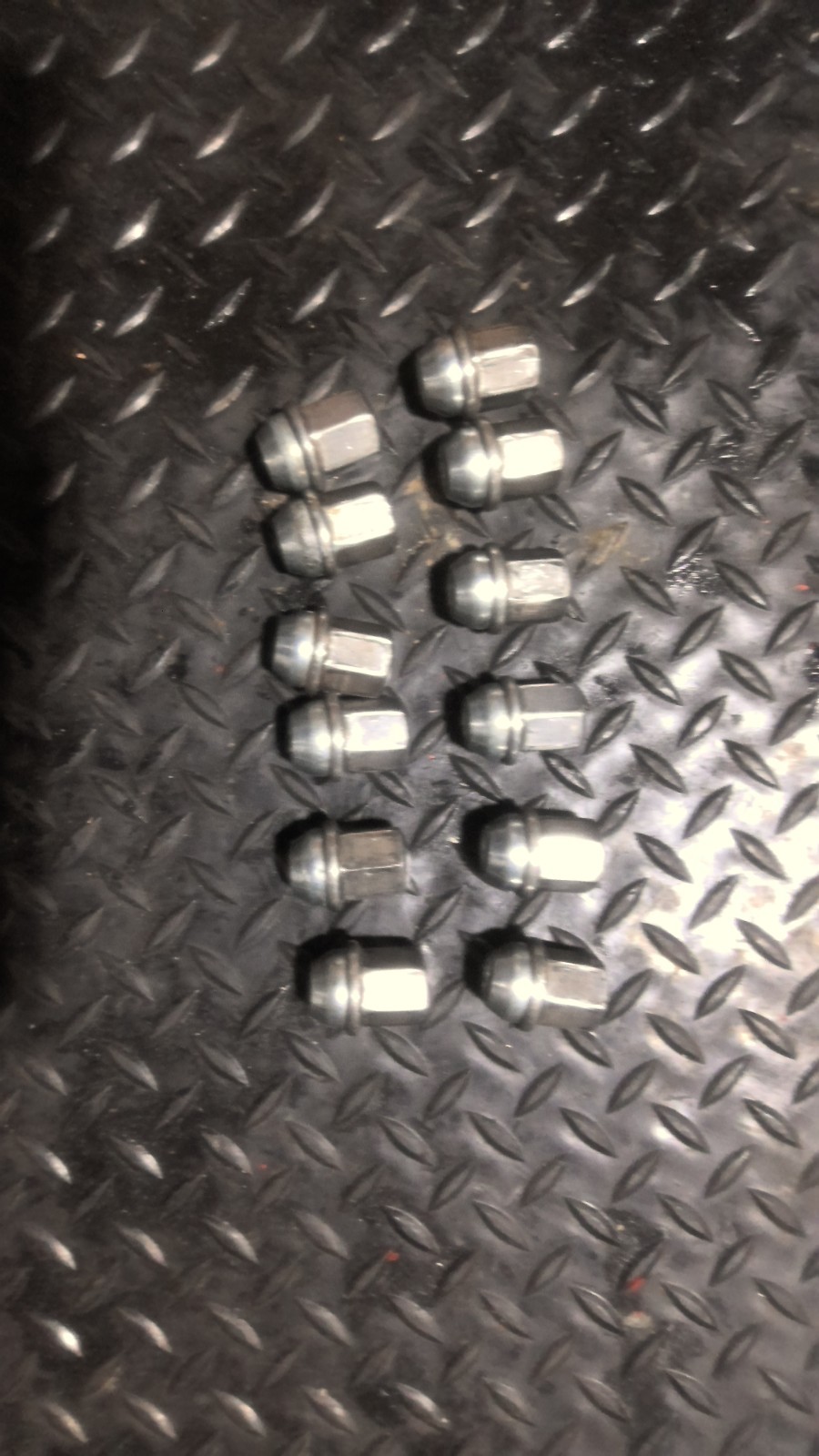 12 PIECES DODGE RAM 2500 3500 OEM 14X1.5 STAINLESS LUG NUTS 2012-2025. Take Offs
