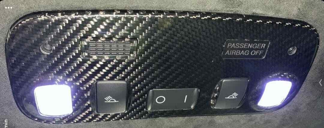 Lamborghini Gallardo All Models 04-14 Carbon Fiber Interior Doom Light Cover IDC