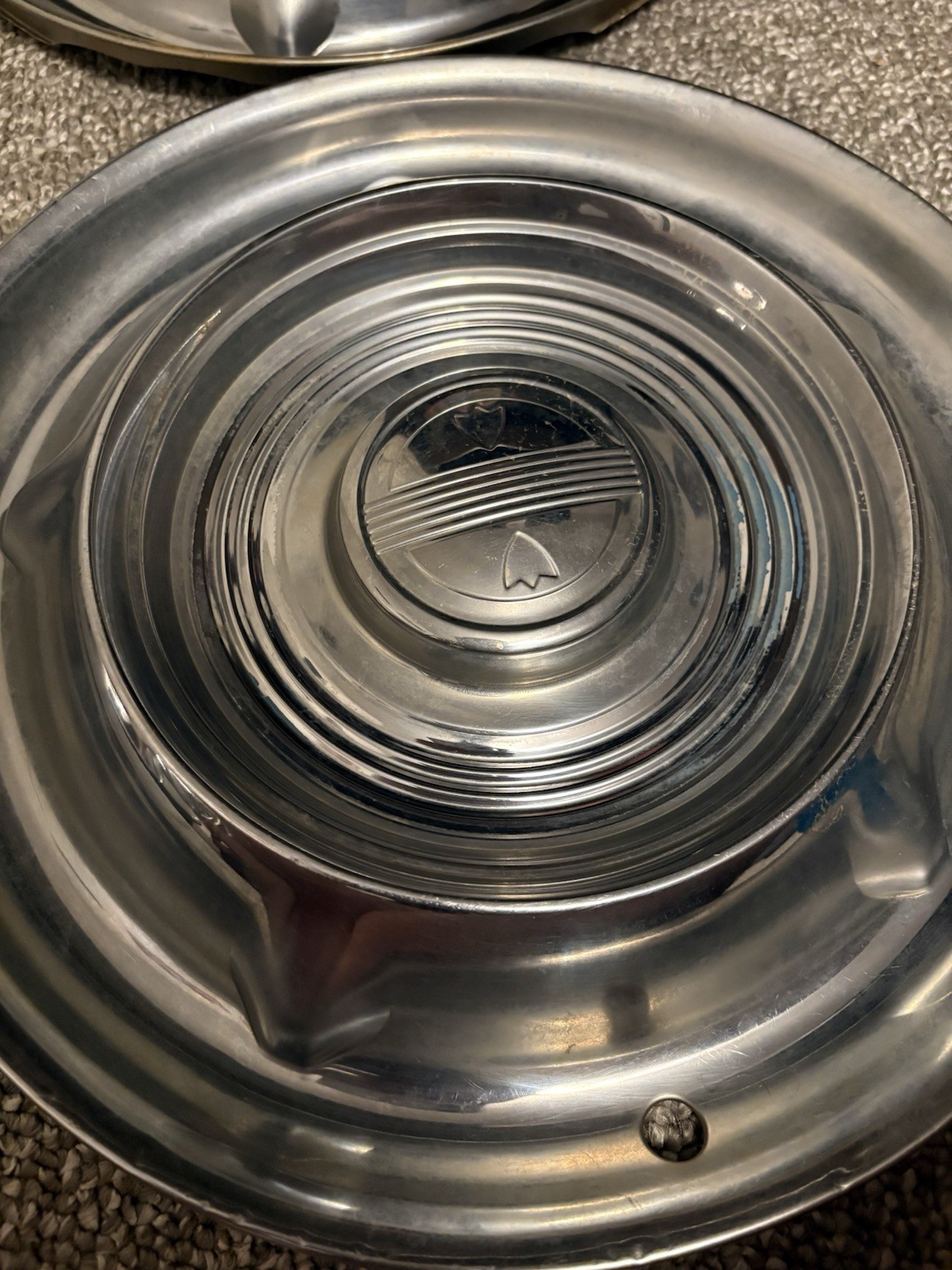 1958 Oldsmobile Super 88 Rims. No Rust But Could Definitely Use Some Buffing.