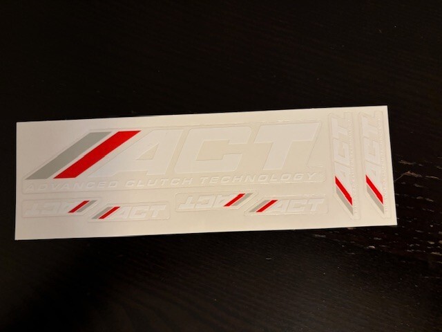 ACT Advanced Clutch Tech Racing 7PC SHEET Decal Car Sticker JDM NRG