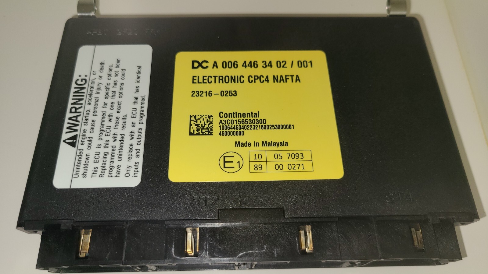 CPC4 A 006 446 34 02 / 001NAFTA Electronic Module Freightliner Cascadia CPC4 A 006 446 34 02 / 001NAFTA Electronic Module Freightliner Cascadia