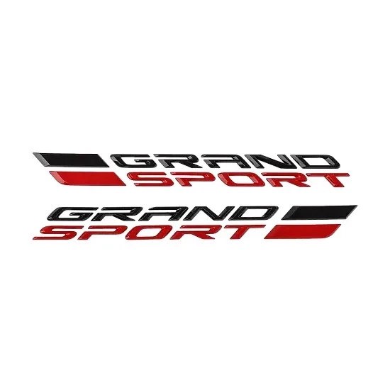2027 Chevrolet Corvette Grand Sport Body Side Emblem Pkg 86563292 Edge Red OEM