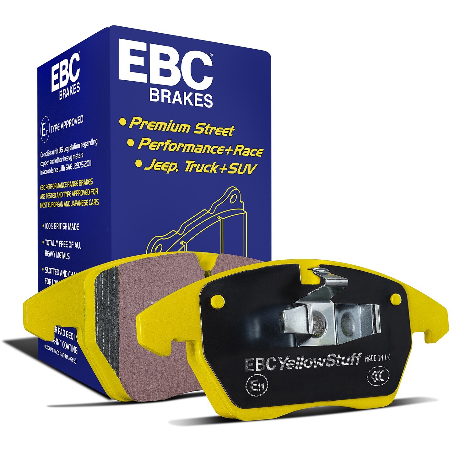 EBC Brakes DP4008R Yellowstuff Street And Track Brake Pads