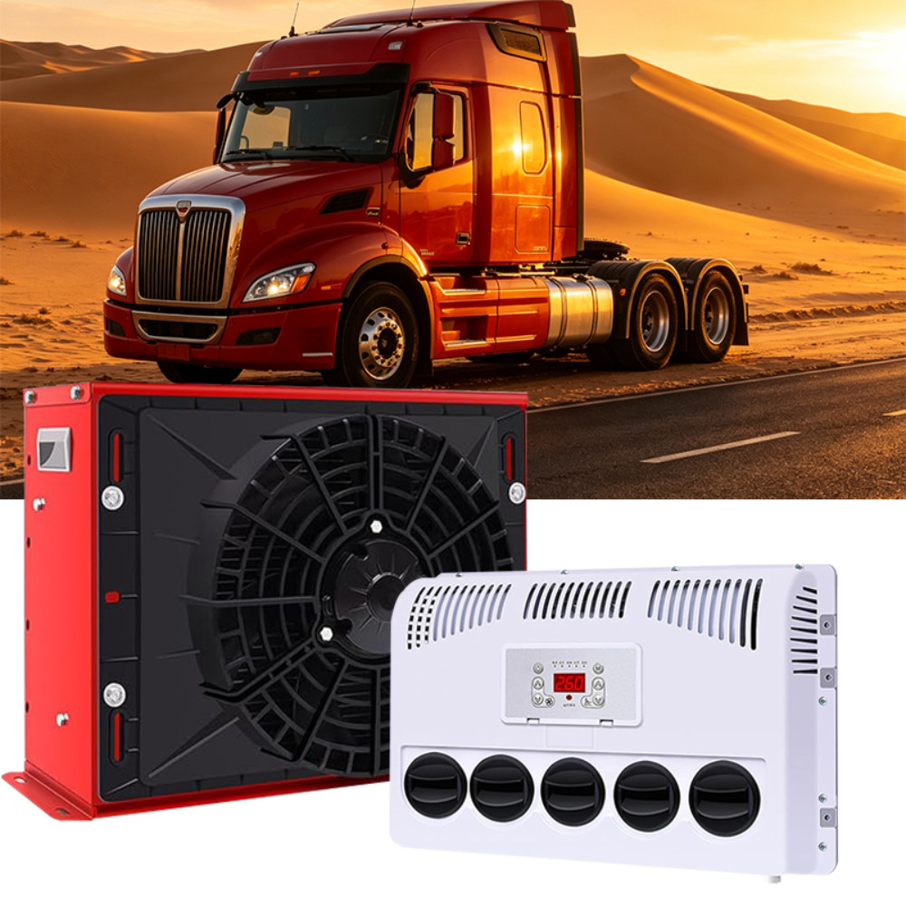 12V Truck Cab Air Conditioner Split AC For Semi Trucks Bus RV Caravan 11000 BTU