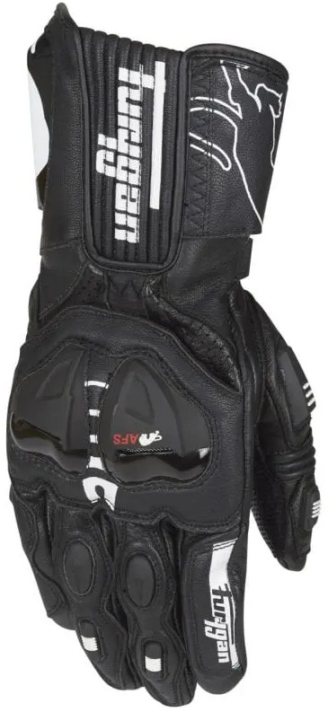 NEW Furygan AFS 19 Motorcycle Racing Gloves Small Black Leather Gauntlet