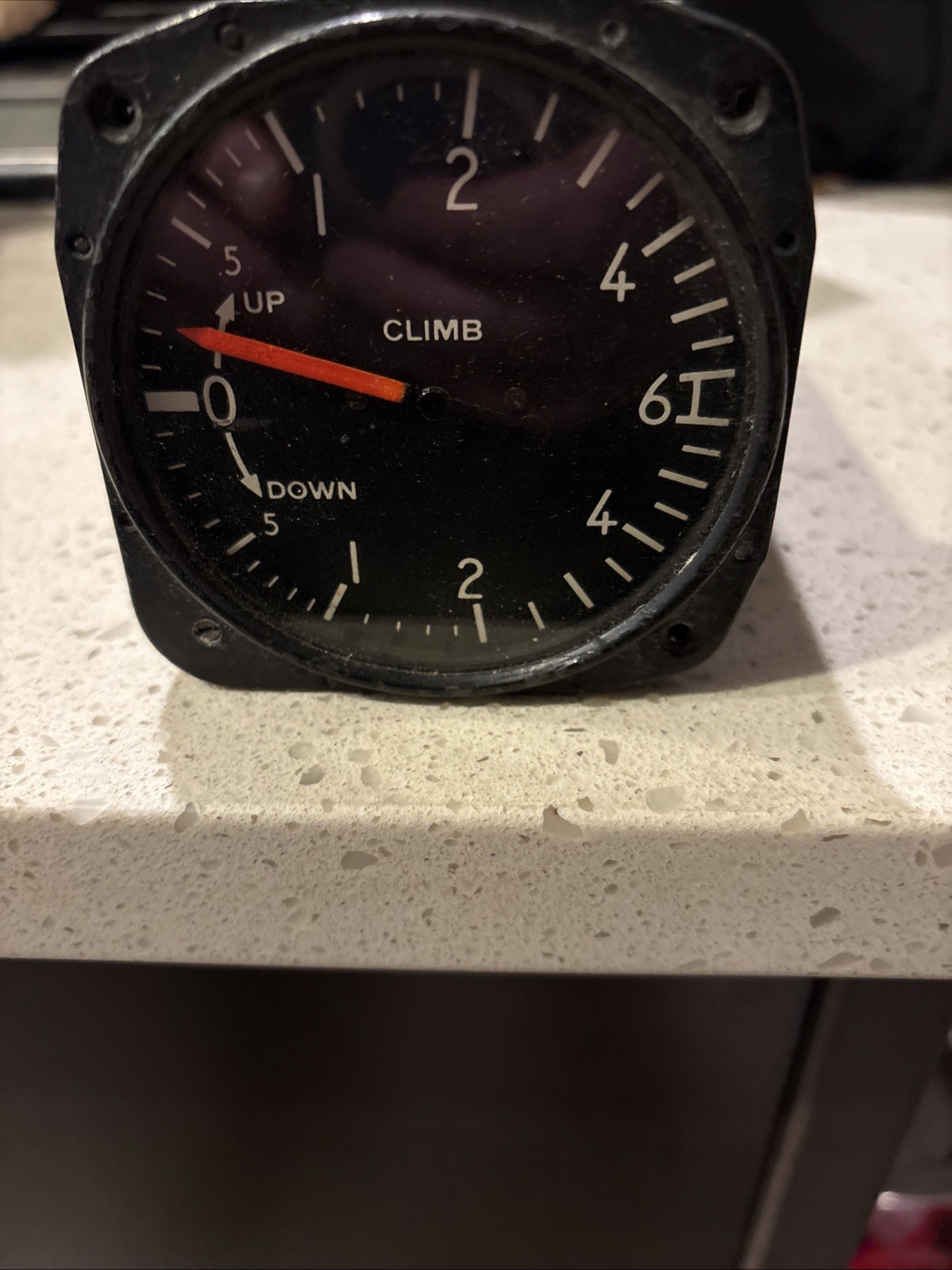 KOLLSMAN TYPE C-2 RATE OF CLIMB INDICATOR RED NEEDLE