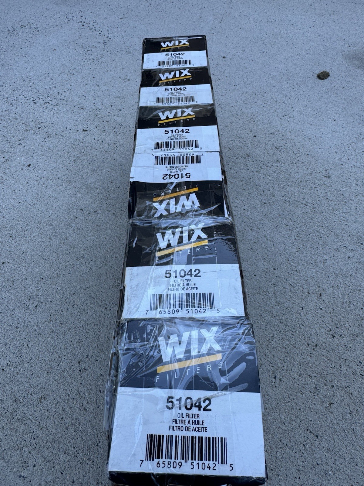 6 Pack Of New Wix 51042 Engine Oil Filters Spin On 6 Pack Of New Wix 51042 Engine Oil Filters Spin On