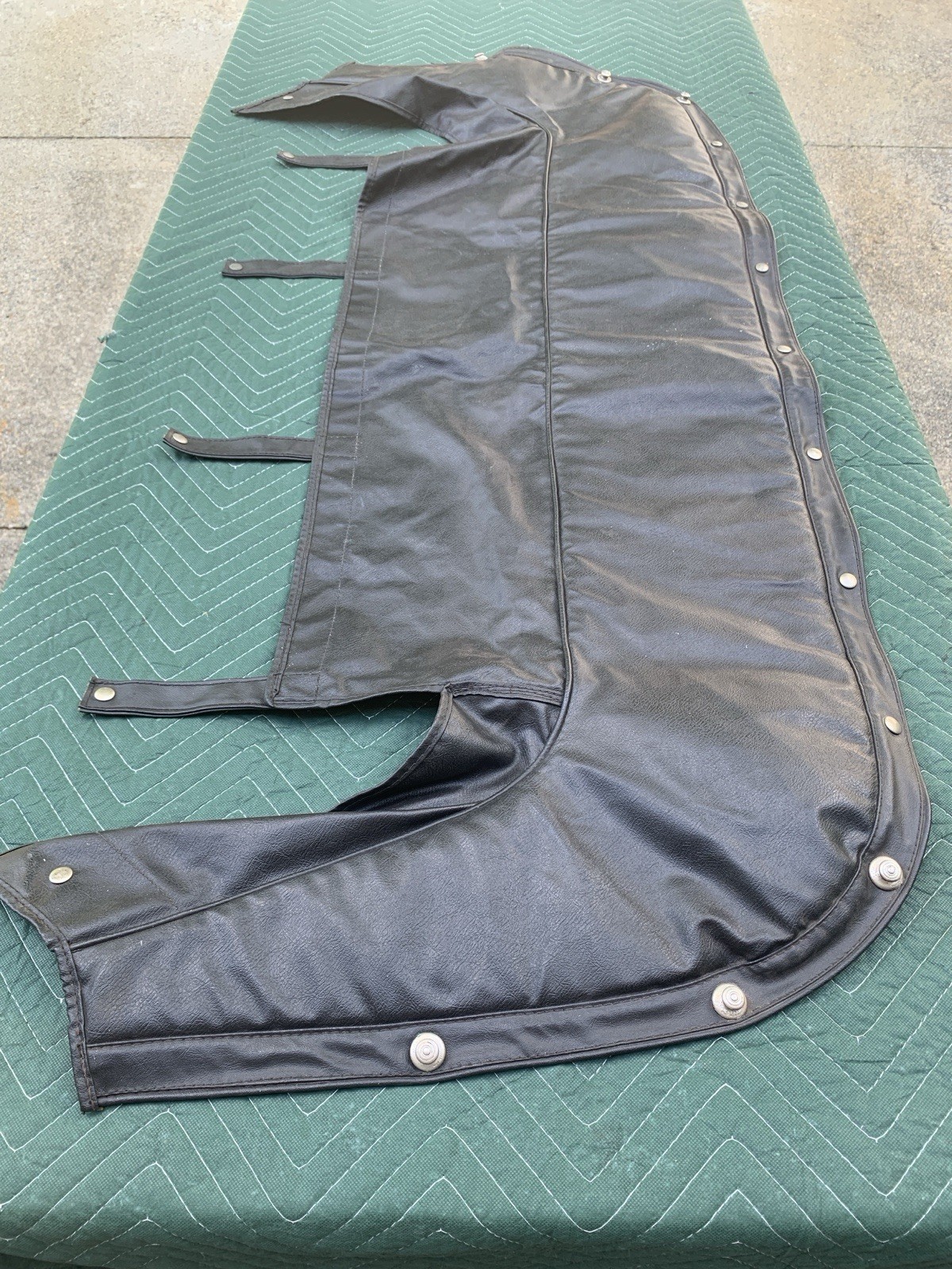 ORIGINAL MG MIDGET  SPRITE ROADSTER  CONVERTIBLE TOP BOOT COVER 1969-80 BLACK
