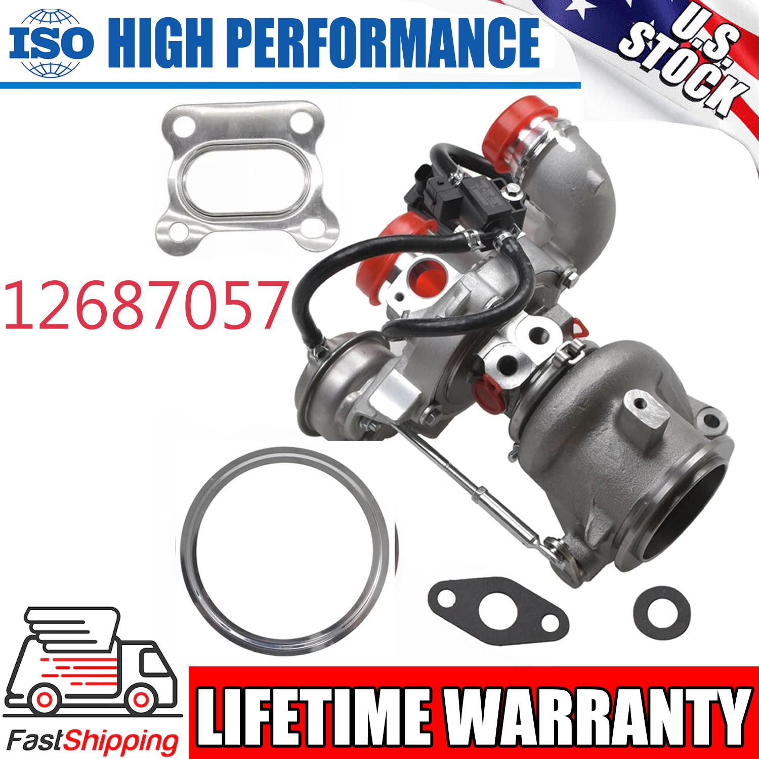 New 12687057 12669064 For 16-23 Chevrolet Malibu L LS LT 1.5L Turbo Turocharger New 12687057 12669064 For 16-23 Chevrolet Malibu L LS LT 1.5L Turbo Turocharger
