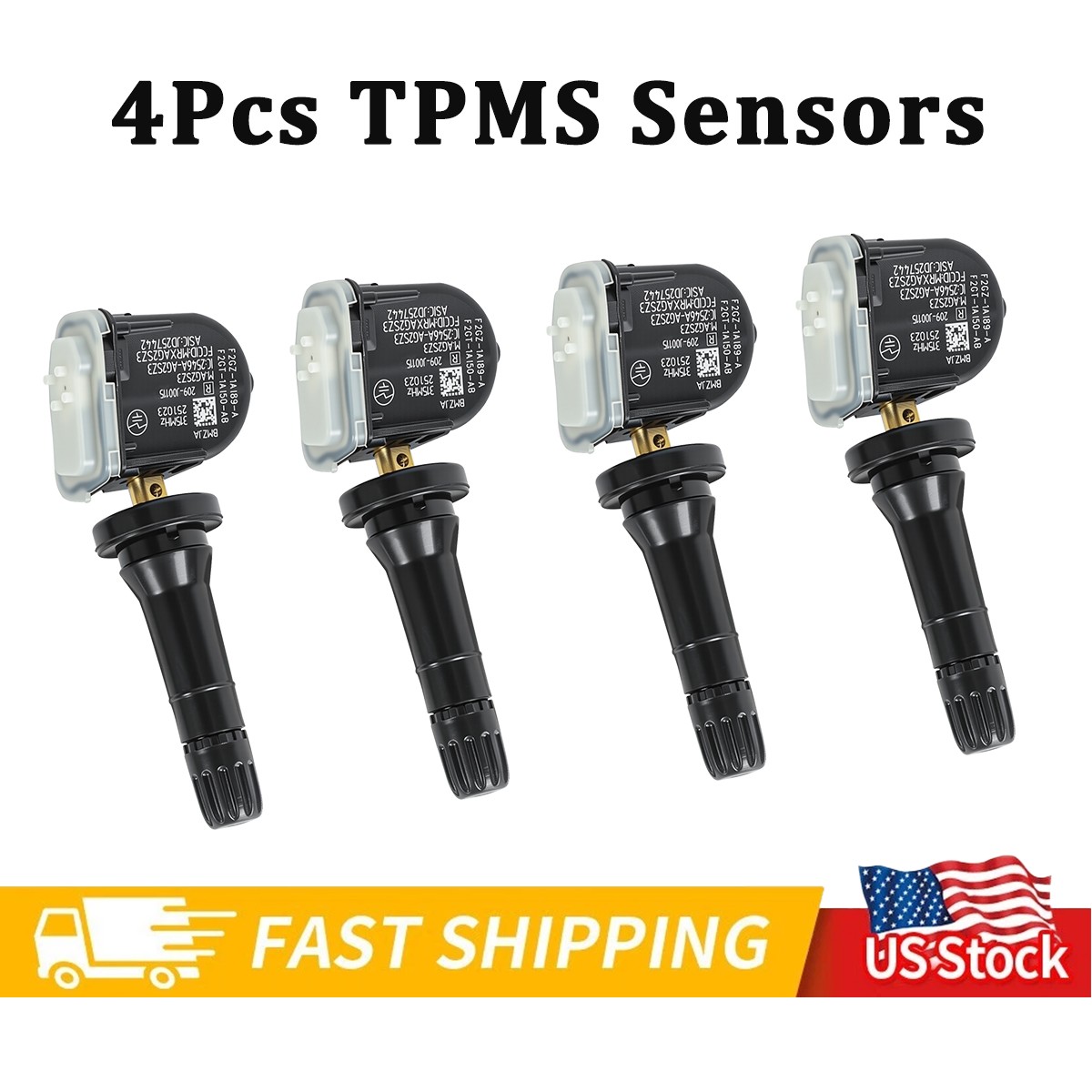 Fit 2016-2019 Ford Explorer 4Pcs TPMS Tire Pressure Sensors F2GZ1A189A
