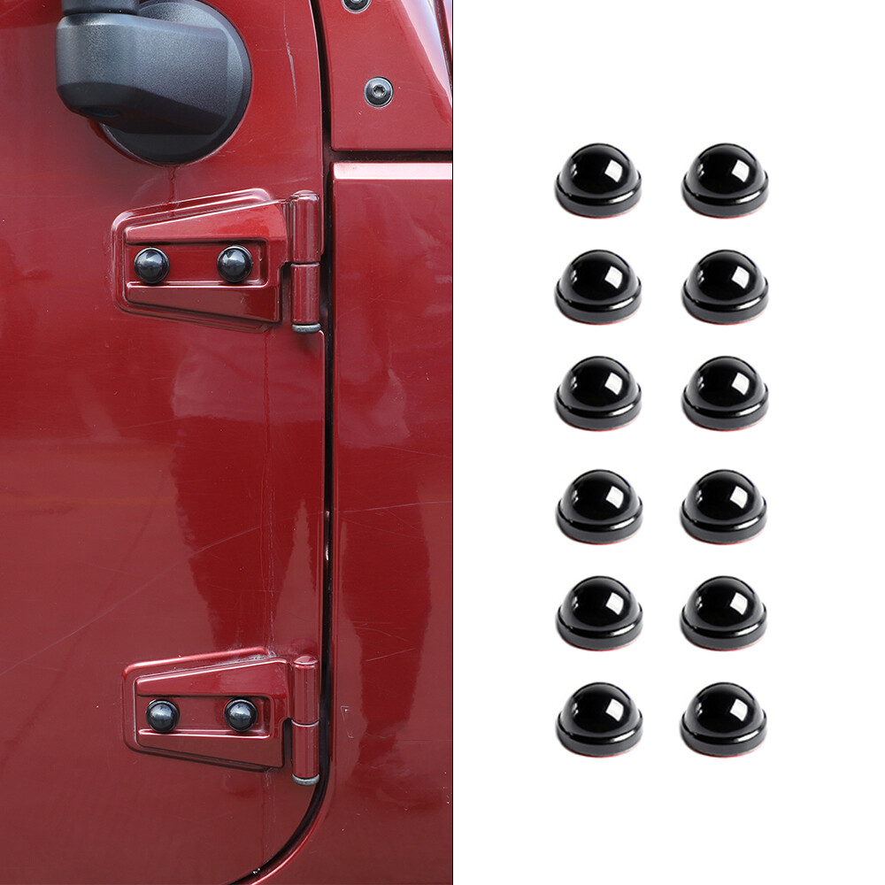 Hood Door A Pillar Screw Protection Cover Trim Cap for Jeep Wrangler JK 2007-17