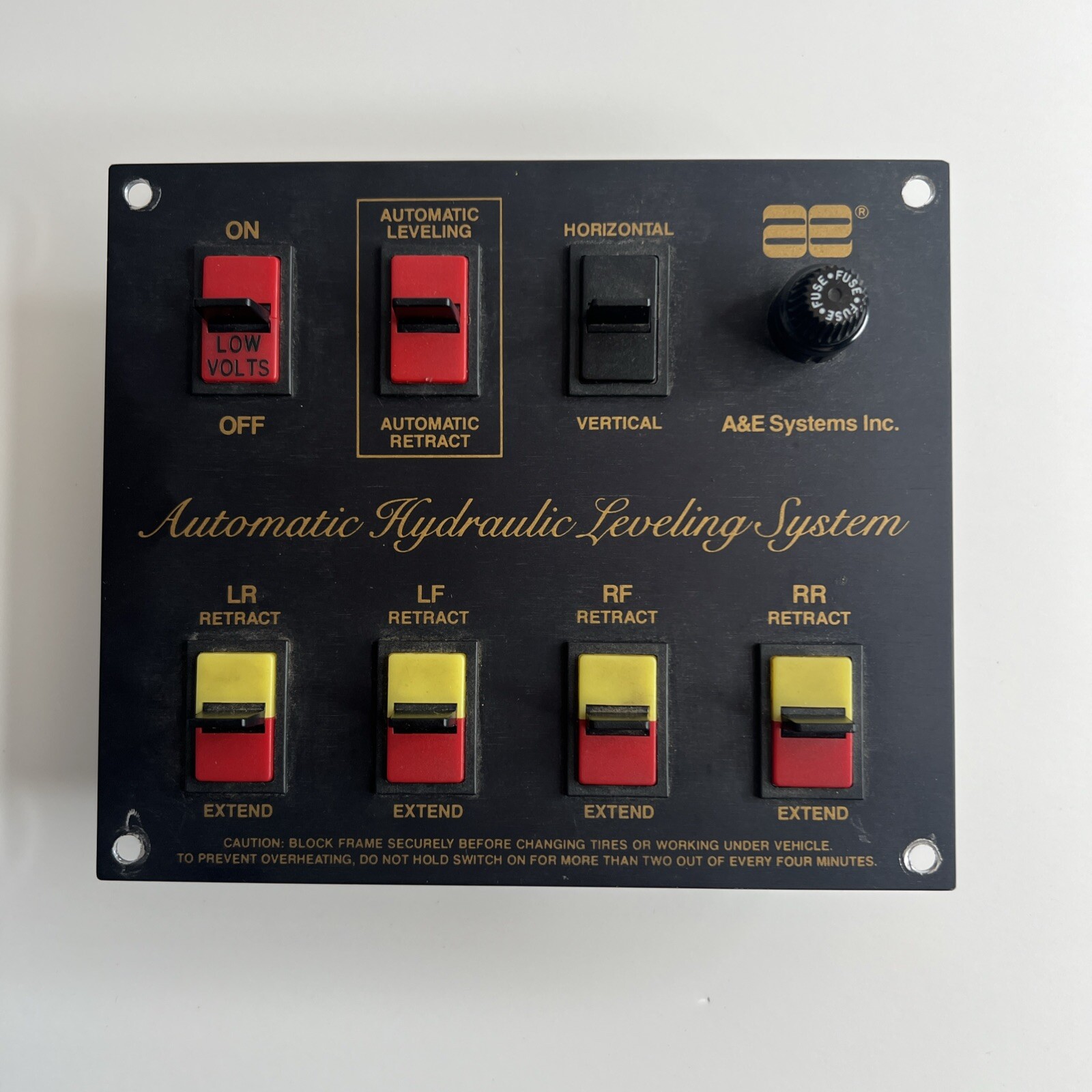 Vintage A & E Systems Inc. Automatic Hydraulic Leveling System Vintage A & E Systems Inc. Automatic Hydraulic Leveling System