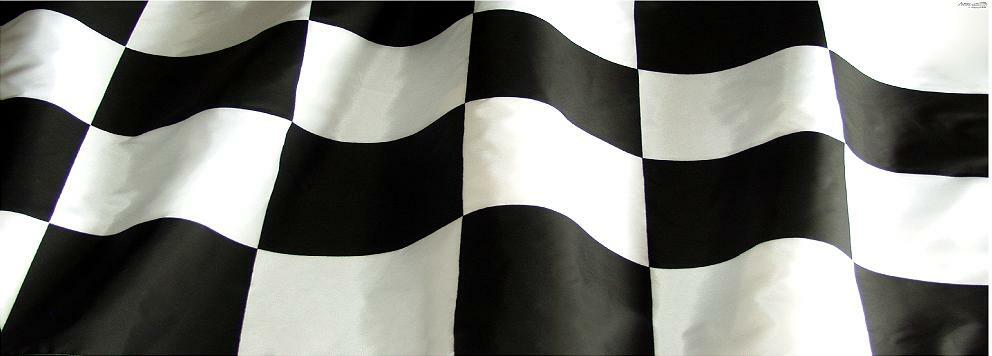 Waving Checkered Flag Adhesive Vinyl Wrap MATTE Laminated 12\