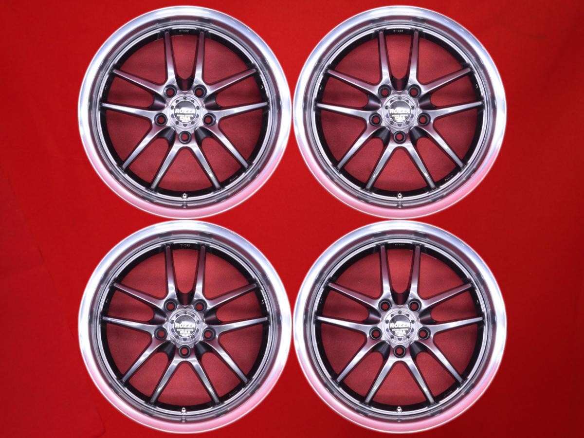 Deep Rim Piaa Super Lozza Monoblockd Used Aluminum Wheels 4Pcs 7.5J 17 Inch Pcd1