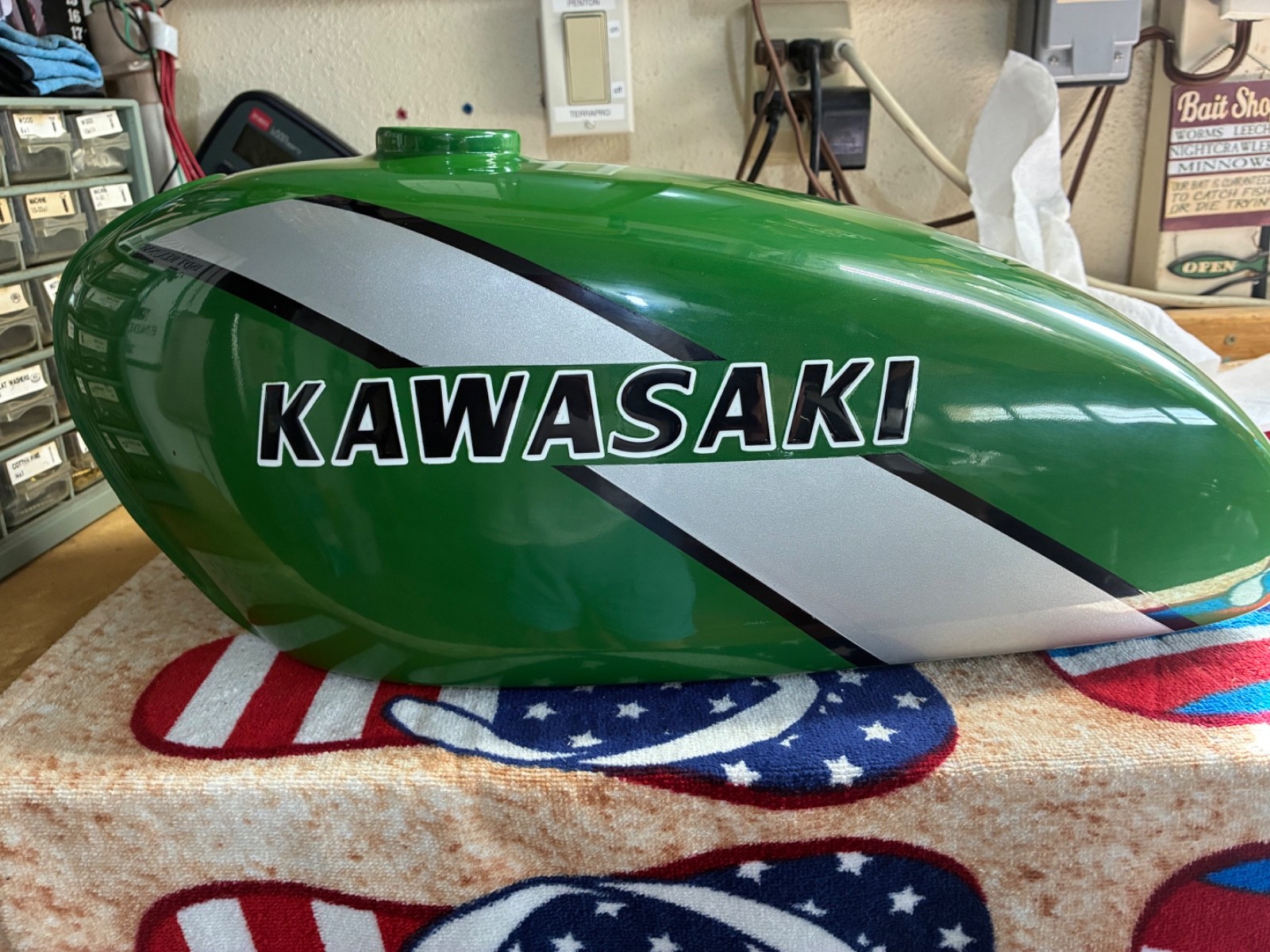 Kawasaki F11 250 gas tank 1973,1974, 1975 Kawasaki F11 250 gas tank 1973,1974, 1975