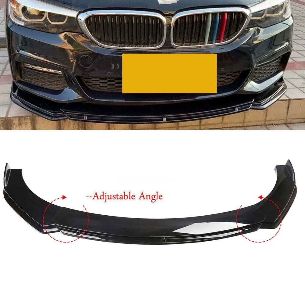 For BMW Glossy Black Car Front Bumper Lip Chin Spoiler Splitter Body Kit US