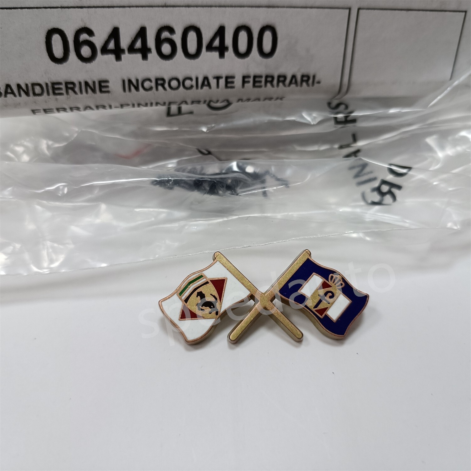 Ferrari 355 360 430 599 612 Pininfarina Flags Badge 35mm Crossed Flags#64460400