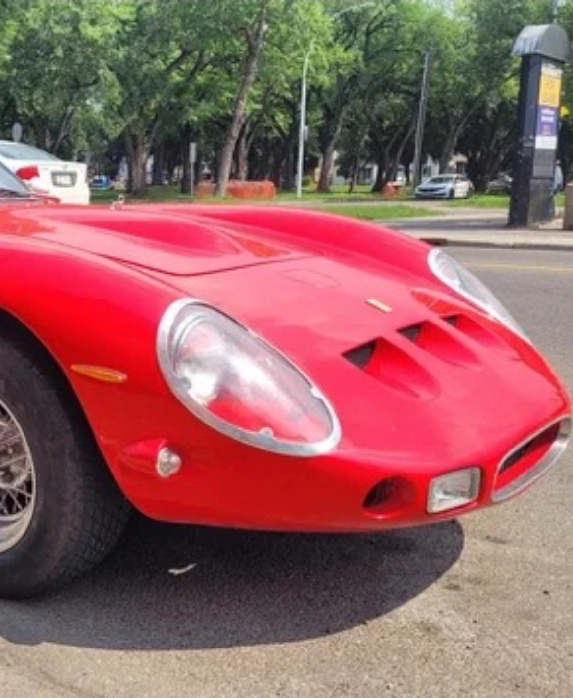 1962 - 1964 Ferrari 250 GTO Headlight Replica Lens Covers Alpha VeloRossa Lenses