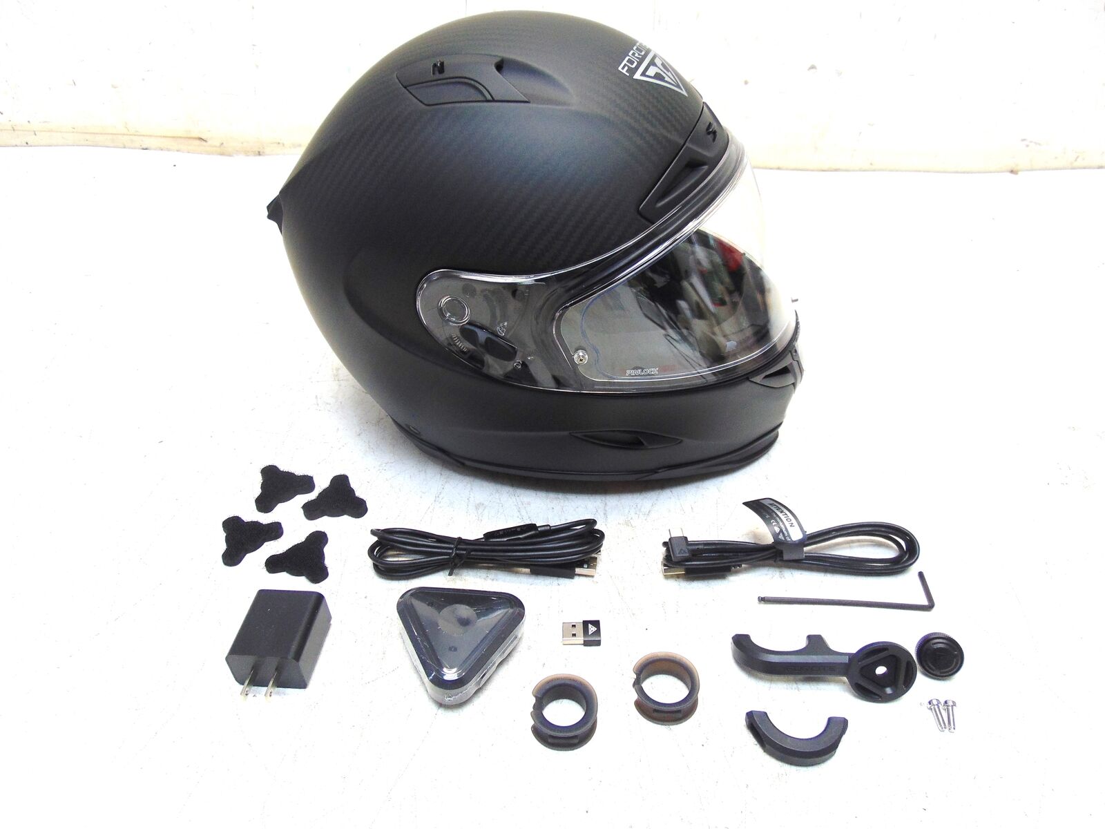 Forcite Helmet Systems MK1S Carbon Smart Helmet Matte Black XS MK1S-XS-M-USA