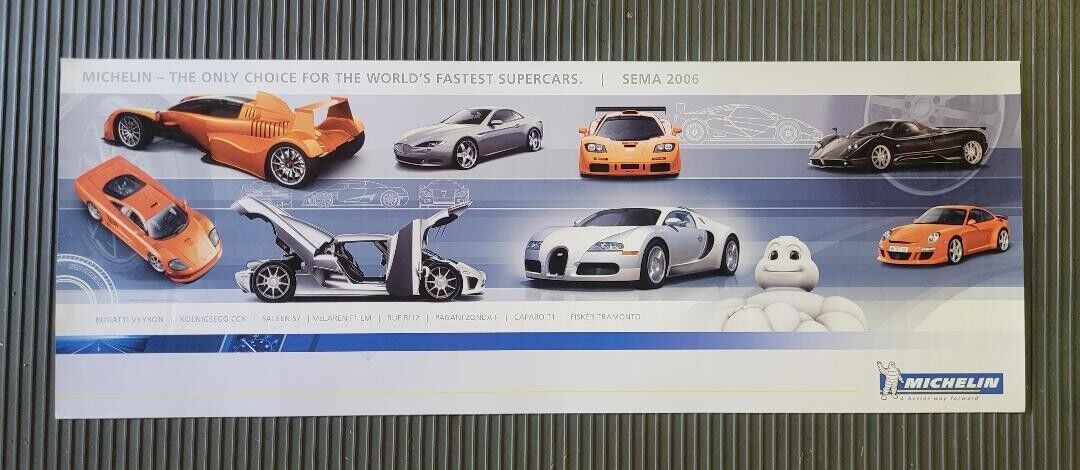 Michelin Tire The Word's Fastest Super Cars SEMA 2006 Poster Saleen S7