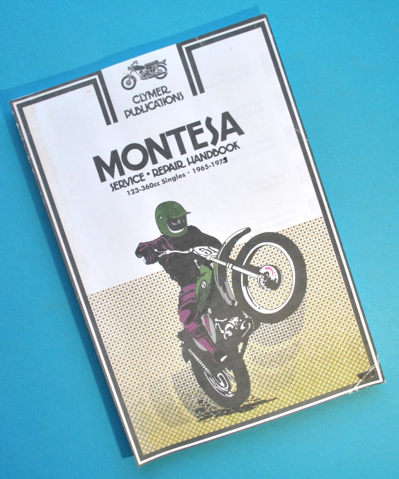 1965-75 Montesa Motorcycle Service Manual Book 125 - 360cc Cappra Scorpion Cota