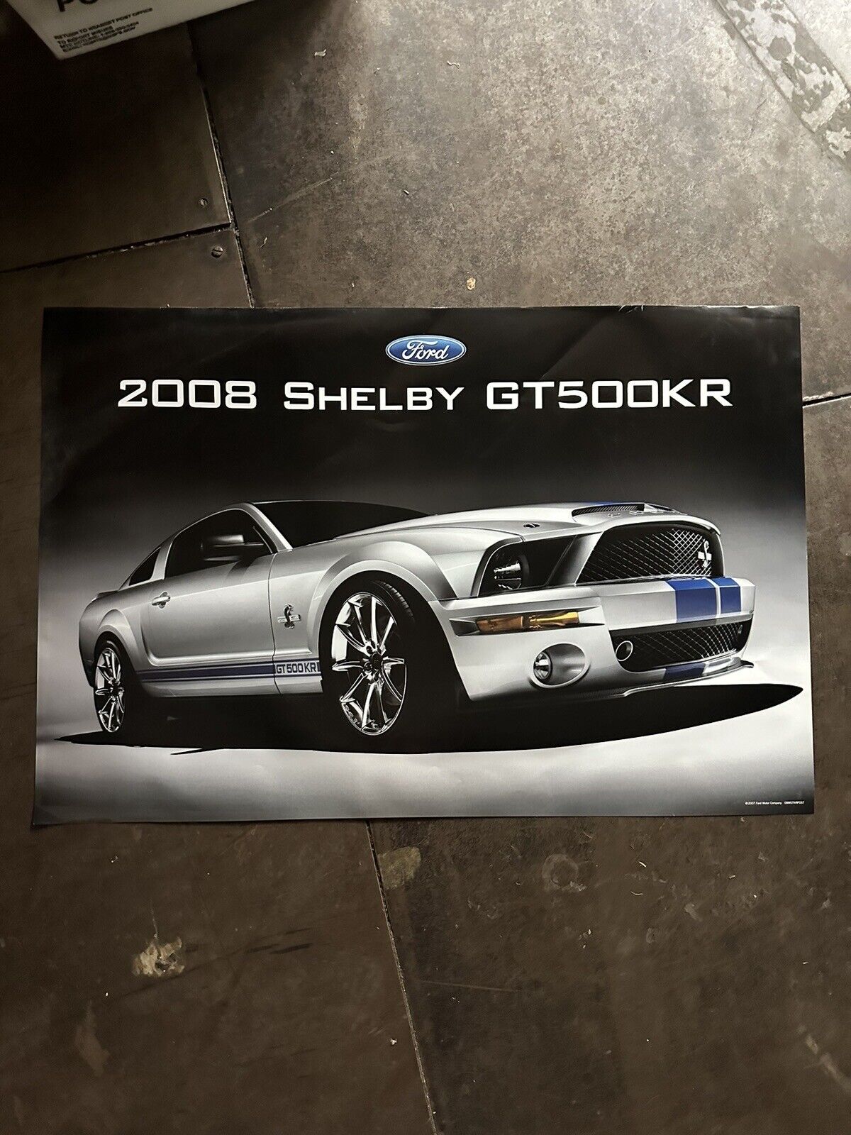 NEW 2008 FORD MUSTANG SHELBY GT-500KR GT500KR DEALERSHIP PROMO POSTER 24x36