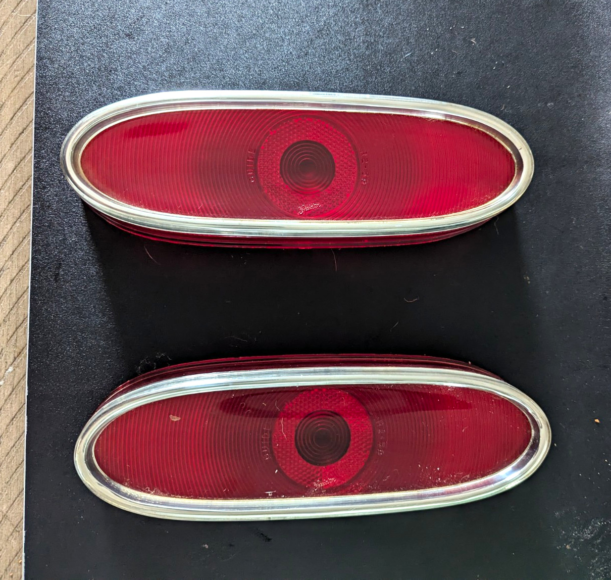 1959 Pontiac Catalina Tail Lights Pair Genuine R2-59 Guide Original OEM 1959 Pontiac Catalina Tail Lights Pair Genuine R2-59 Guide Original OEM