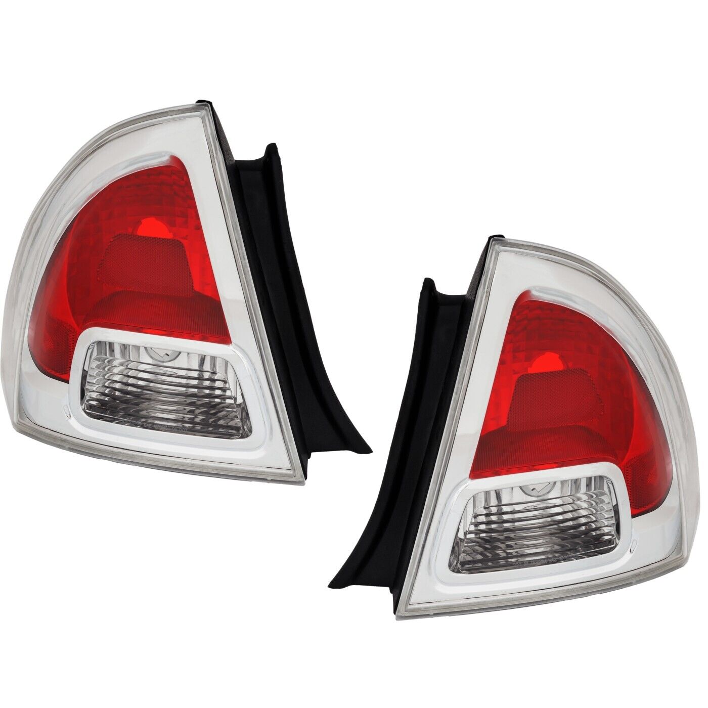 Set of 2 Tail Light For 2006-2009 Ford Fusion S LH & RH Clear & Red Lens