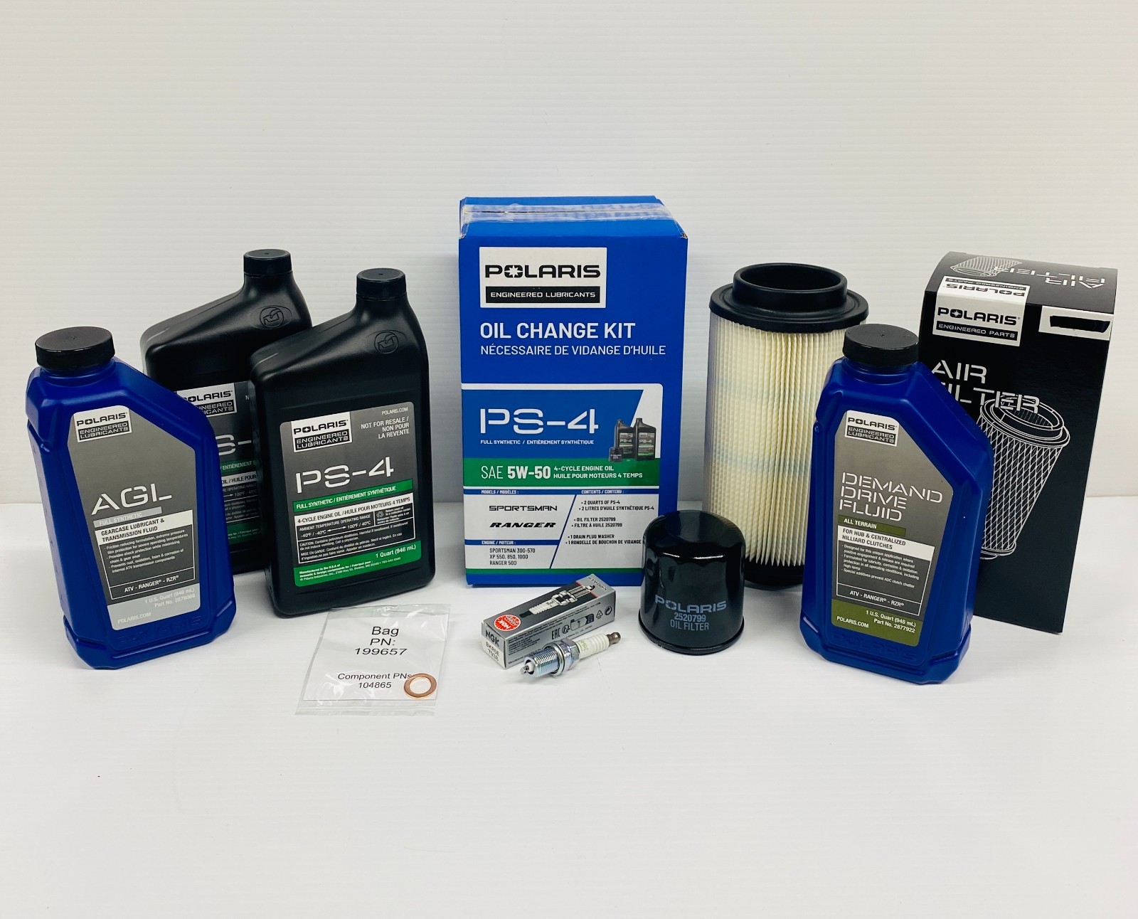 1996-2001 Polaris Sportsman 500 OEM Complete Service Kit - Oil Change Air Filter