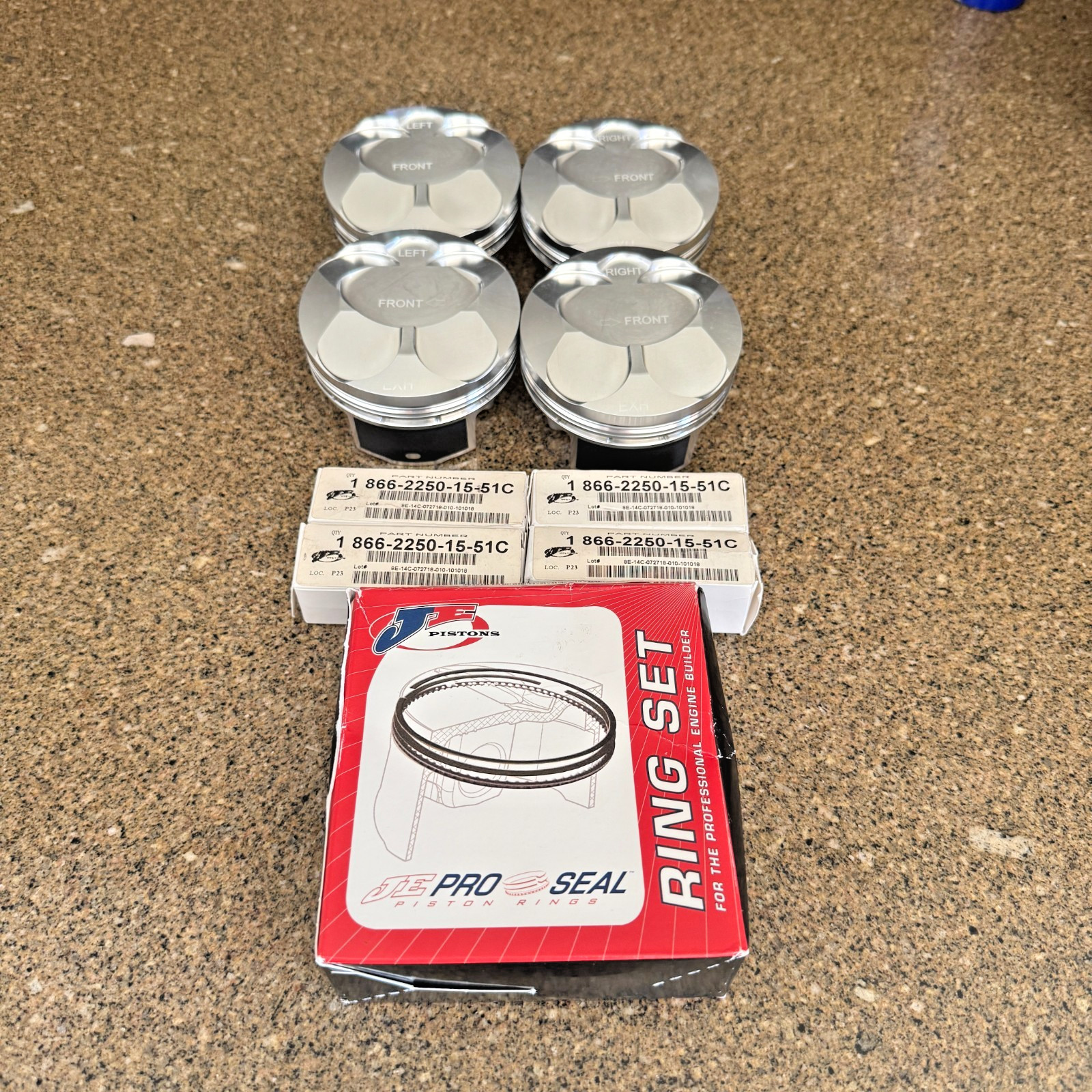 JE Pistons Fits Subaru BRZ Scion FRS FA20 GT86 86.25mm Bore 13.5 compression FSR
