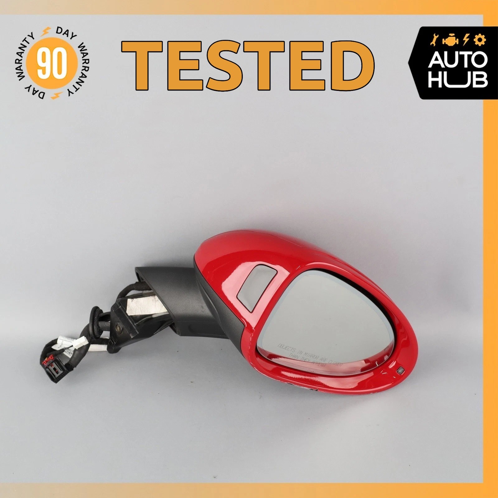 15-18 Porsche Macan 95B Right Rear View Door Mirror w/Blind Spot 95B858298A OEM