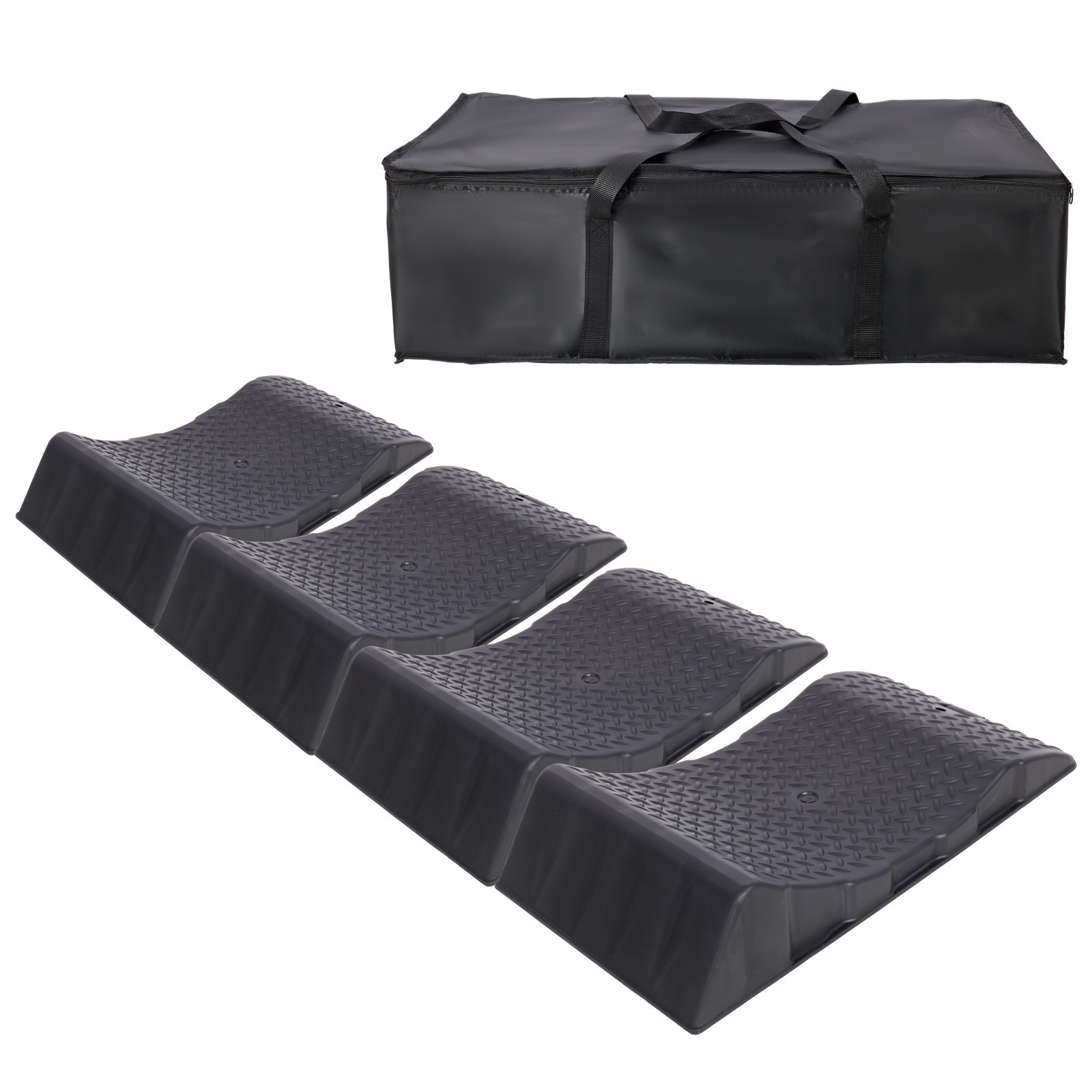 4PACK Tire Saver Ramps, Car Tire Wheel Ramps, Anti-Slip Hard Plastic Design