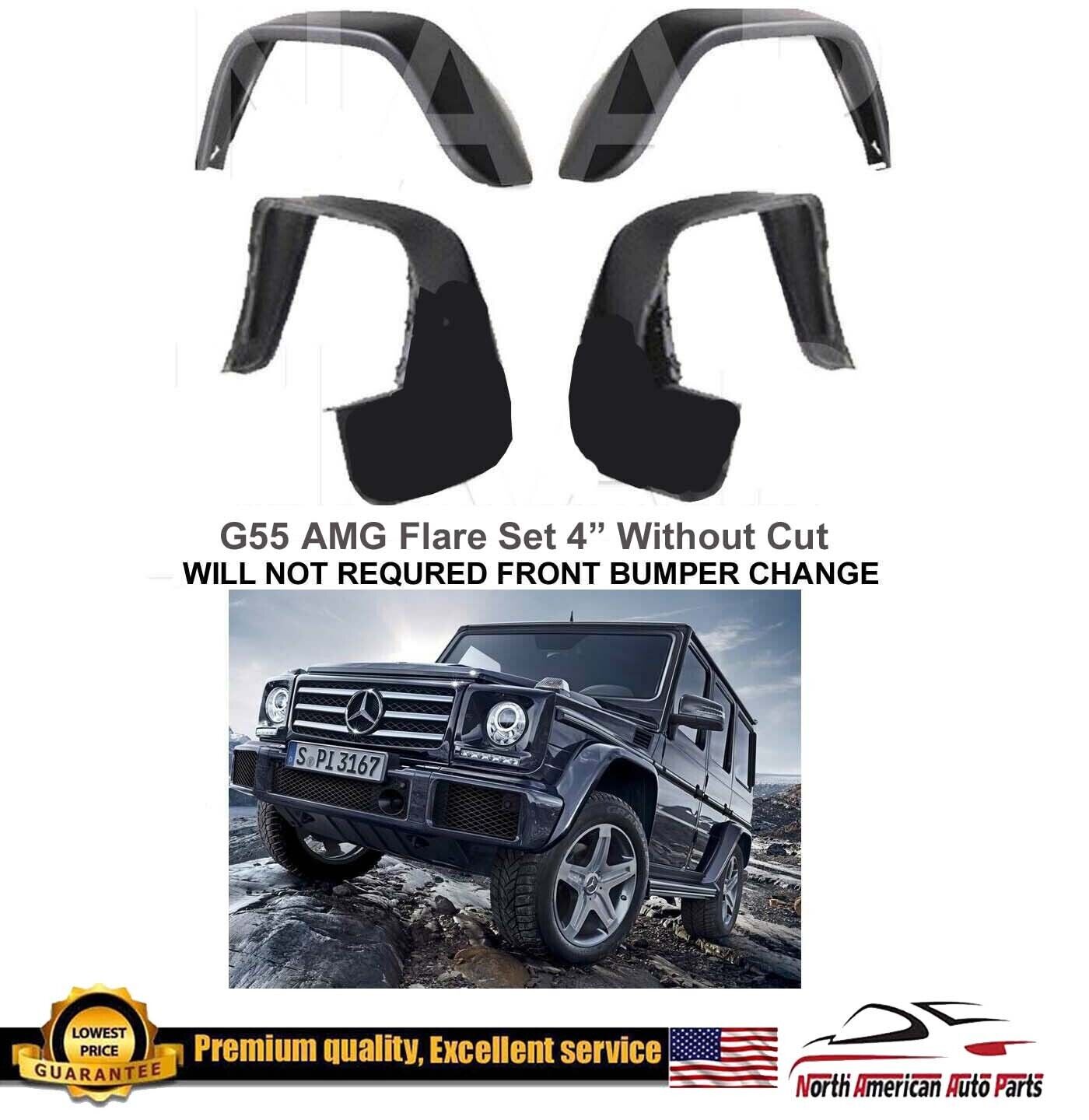 G55 G500 AMG fender flares WITHOUT CUT G-Wagon Body Kit No need Bumper Upgrade