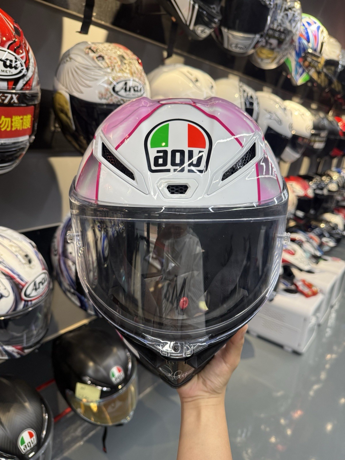 Agv Pista Gp RR Pink Butterfly Limited Size M Agv Pista Gp RR Pink Butterfly Limited Size M