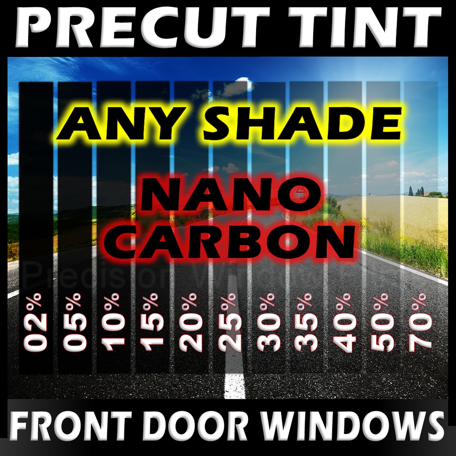 PreCut Window Tint for 1997-2022 Volvo VNL Front Two Doors