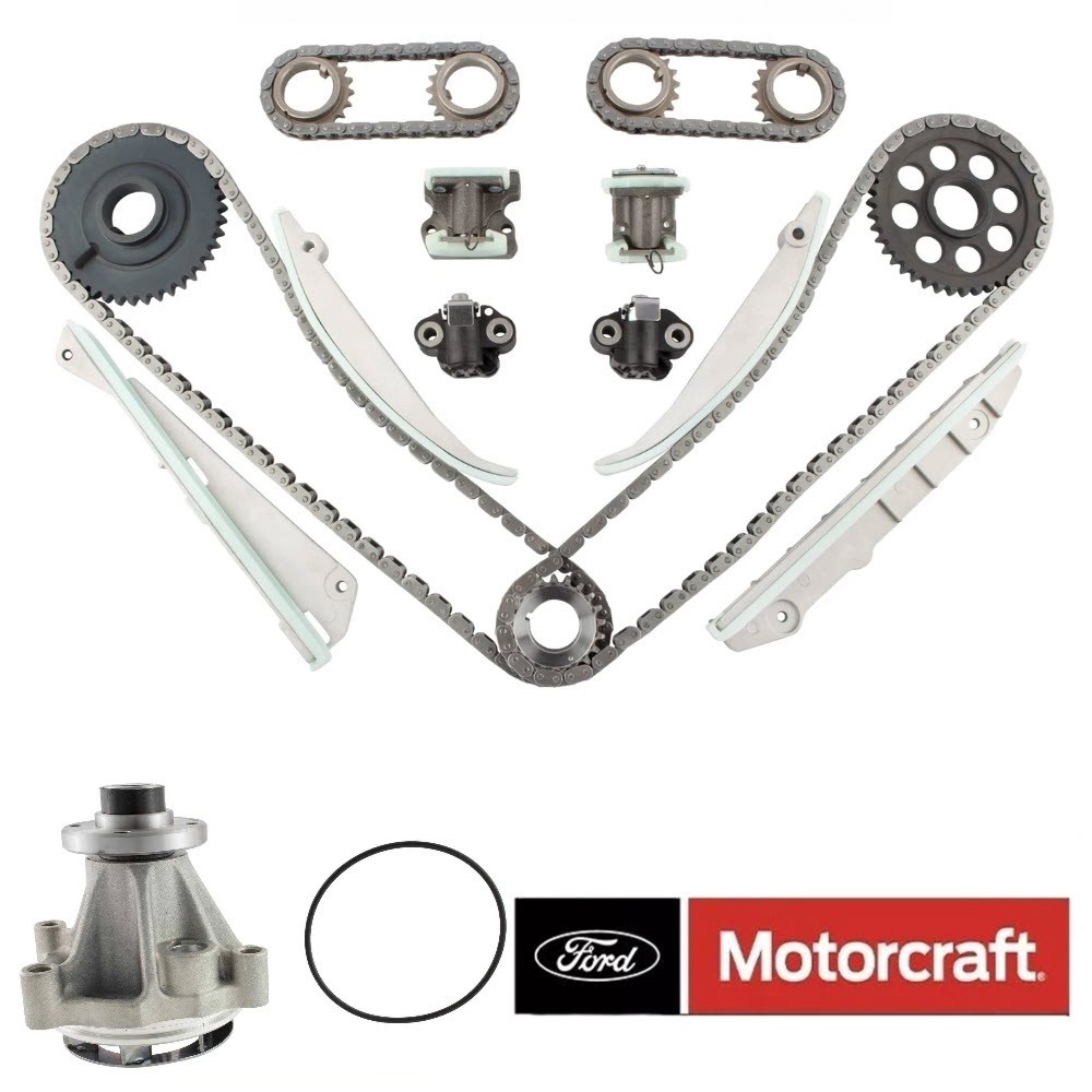 Fit 99-04 Ford Mustang 4.6L Timing Chain Kit Motorcraft Water Pump Set