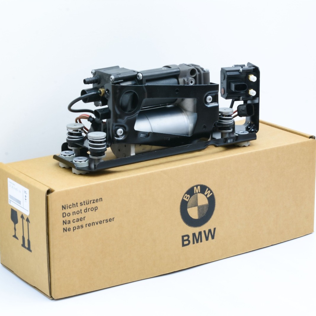 Air Suspension Compressor w/ Bracket 37206789450 For BMW 740i 750i 750Li 760Li