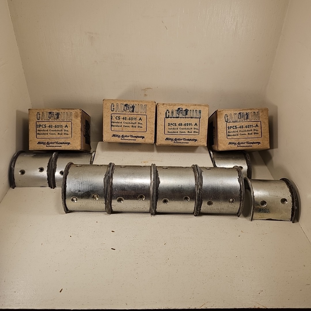 LOT IF 4 SETS OEM NOS 48-6211-A FORD CONNECTING ROD BEARING 1932 33 34 35 1936