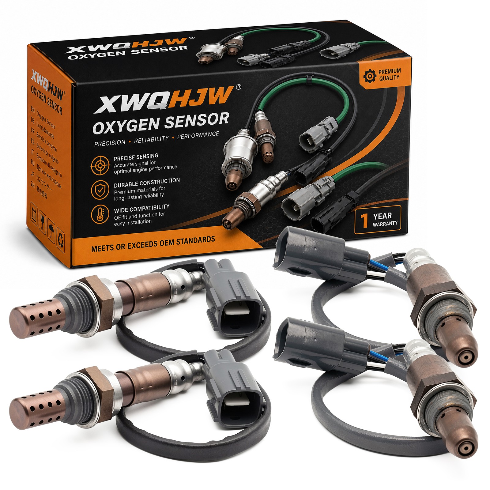 4x XWQHJW 234-9051/4260 Up&Down Oxygen O2 Sensors For Tundra Sequoia New
