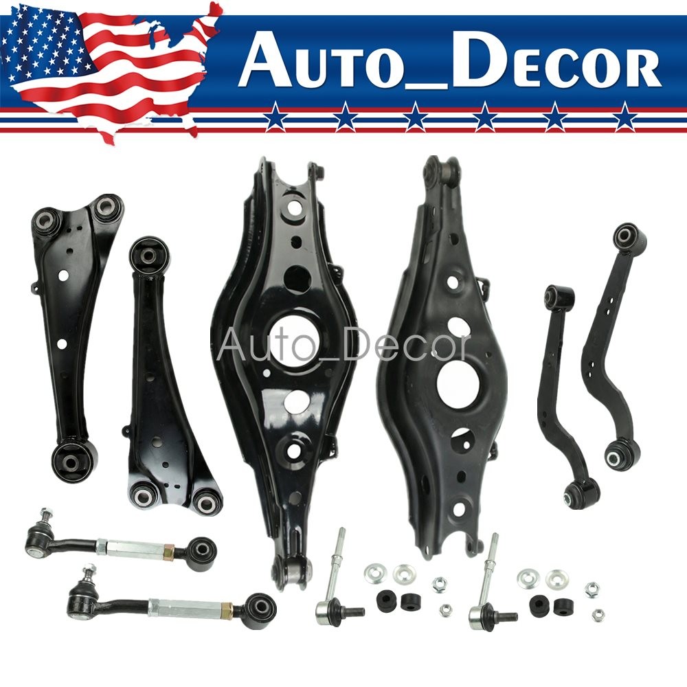 10Pcs Rear Suspension Control Arms Kit For Toyota RAV4 2006-2018 W/Sway bar Link