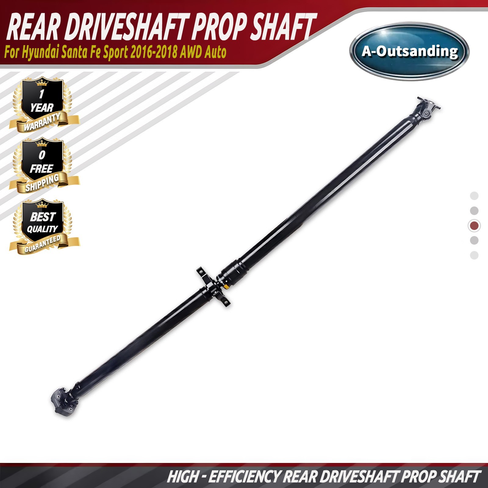 Rear Driveshaft Prop Shaft ssembly Fit Hyundai Santa Fe Sport 2016-2018 AWD Auto