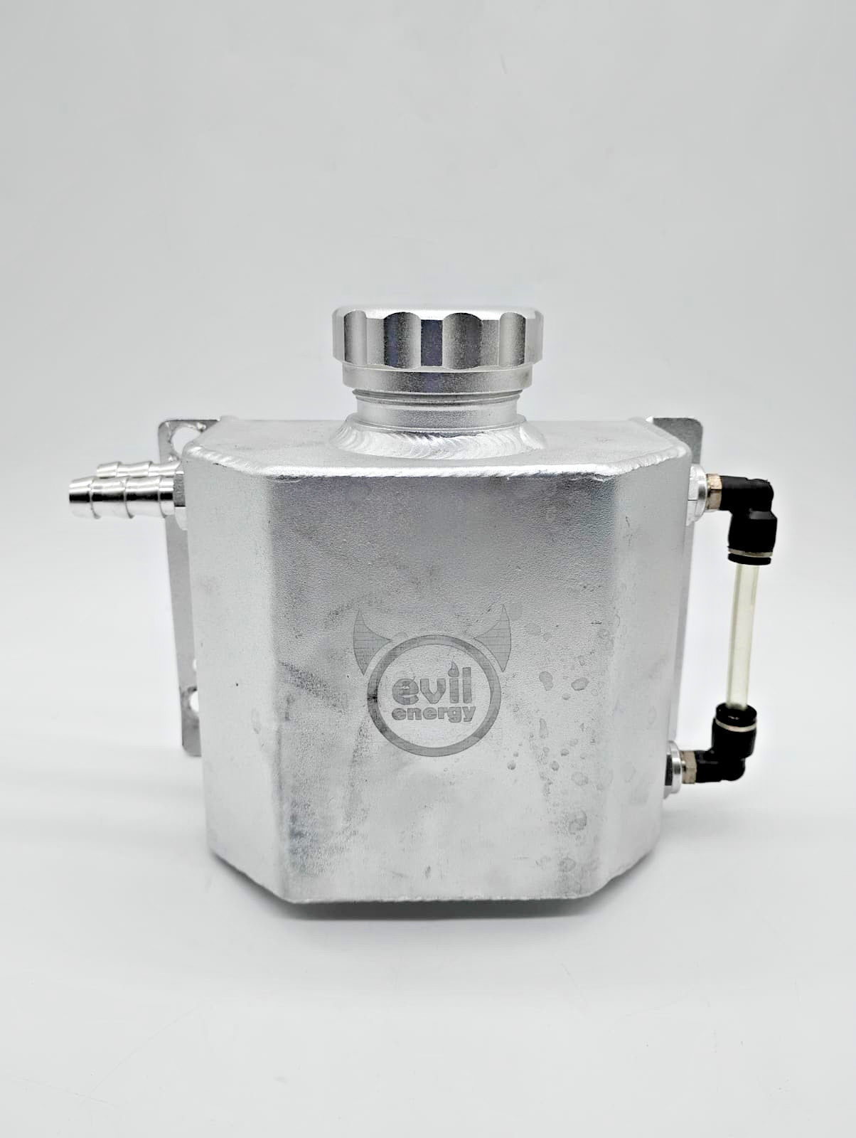 EVIL ENERGY 1L Aluminum Coolant Overflow Recovery Tank Universal Radiator Black EVIL ENERGY 1L Aluminum Coolant Overflow Recovery Tank Universal Radiator Black