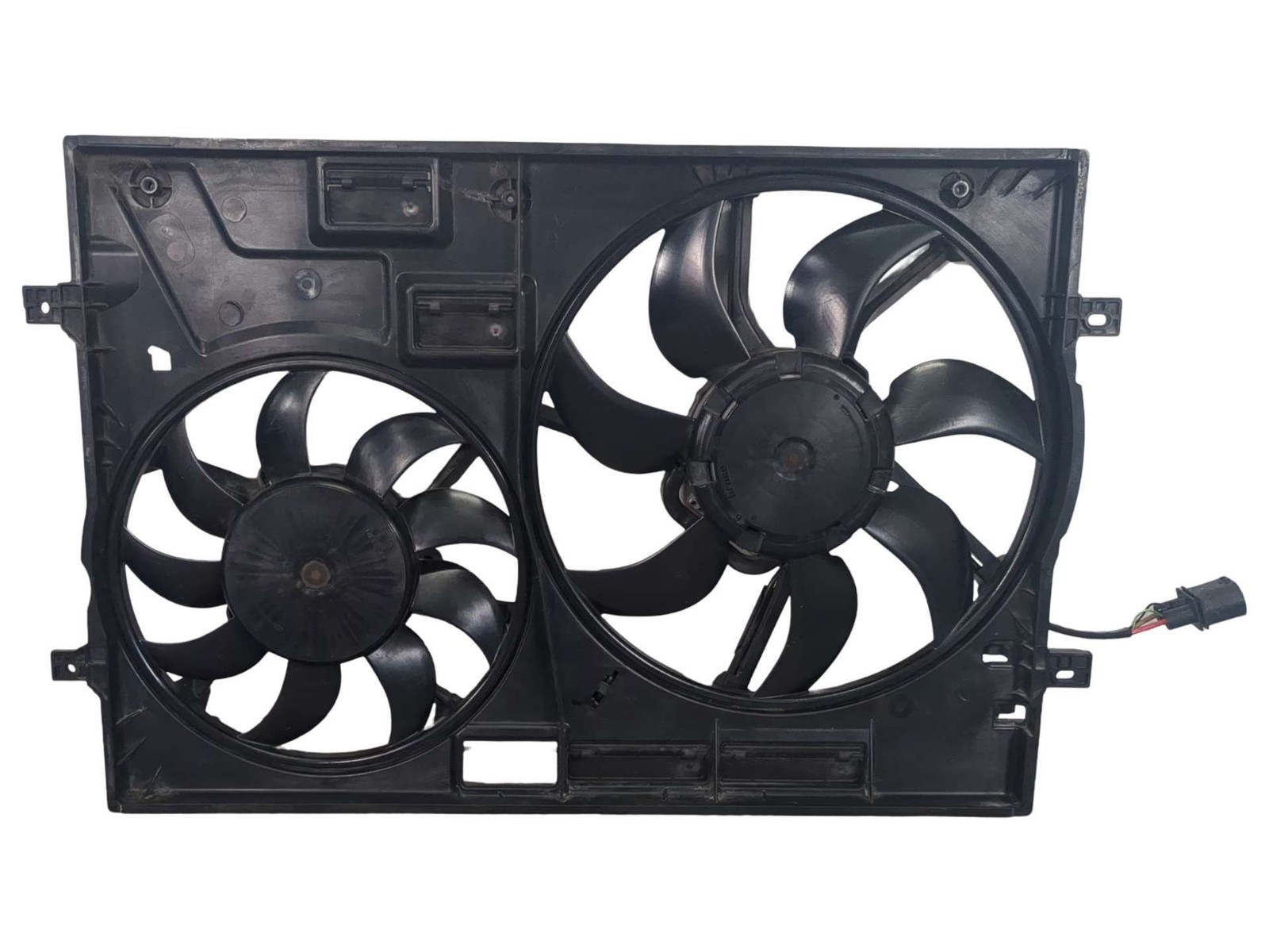 15-20 Audi S3 VW Golf R 2.0t Radiator Cooling Fans w Shroud