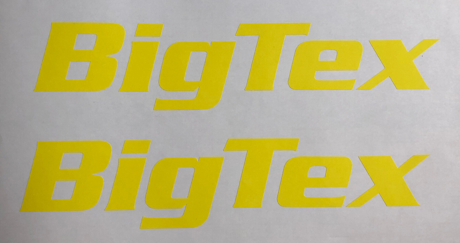 BIG TEX OEM Replacement TRAILER DECAL Stickers - SET OF 2 - 12