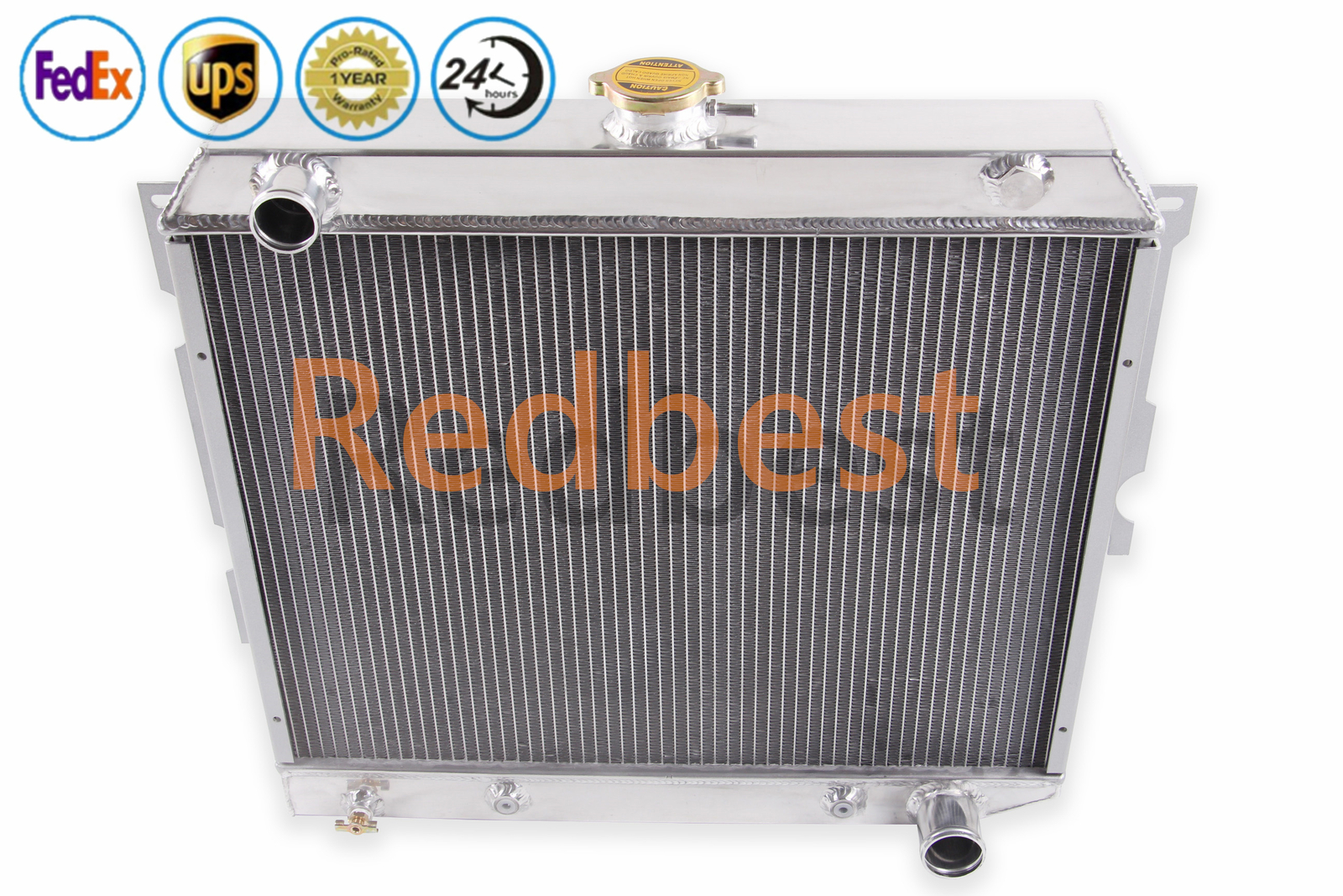 3 Rows Alu Radiator For 1970-1972 Dodge Challenger /Charger Small Block 22