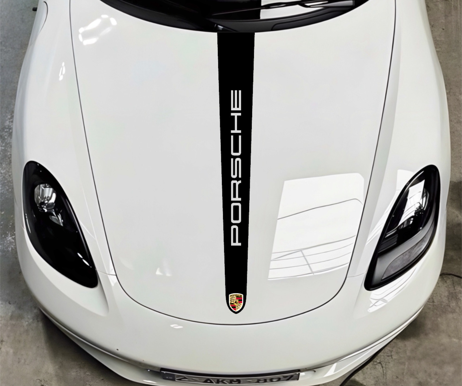 Single Stripe Hood Racing Decal Compatible with Porsche Cayman 718 981 982 Single Stripe Hood Racing Decal Compatible with Porsche Cayman 718 981 982